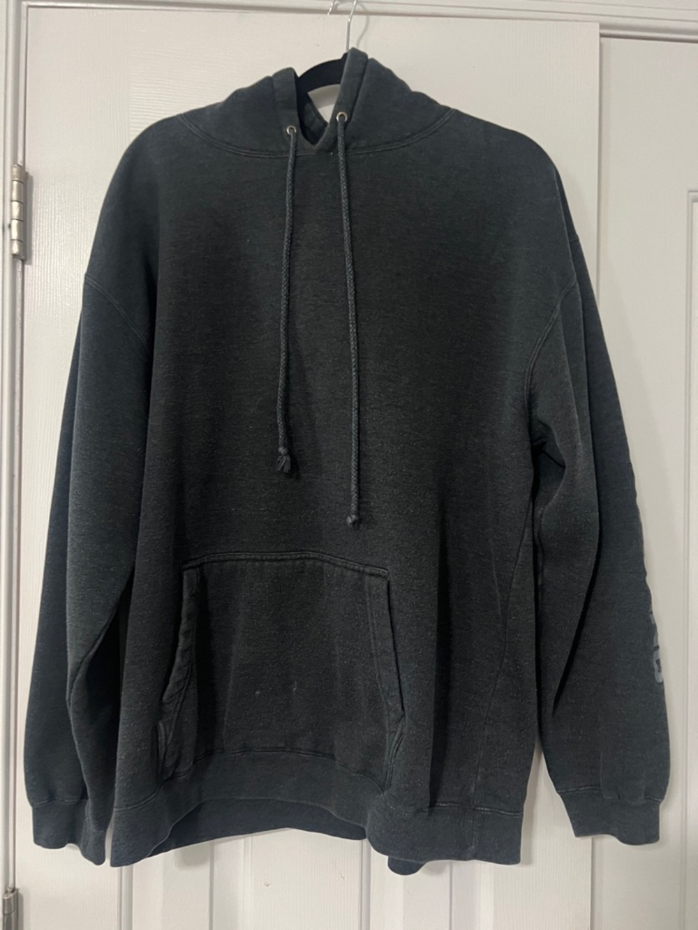 Freedomland Black Graphic Sleeve Hoodie